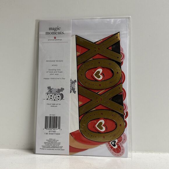 American Greetings Magic Moments Displayable Pop-Up Valentines Day Card Lot of 4 - Picture 3 of 4